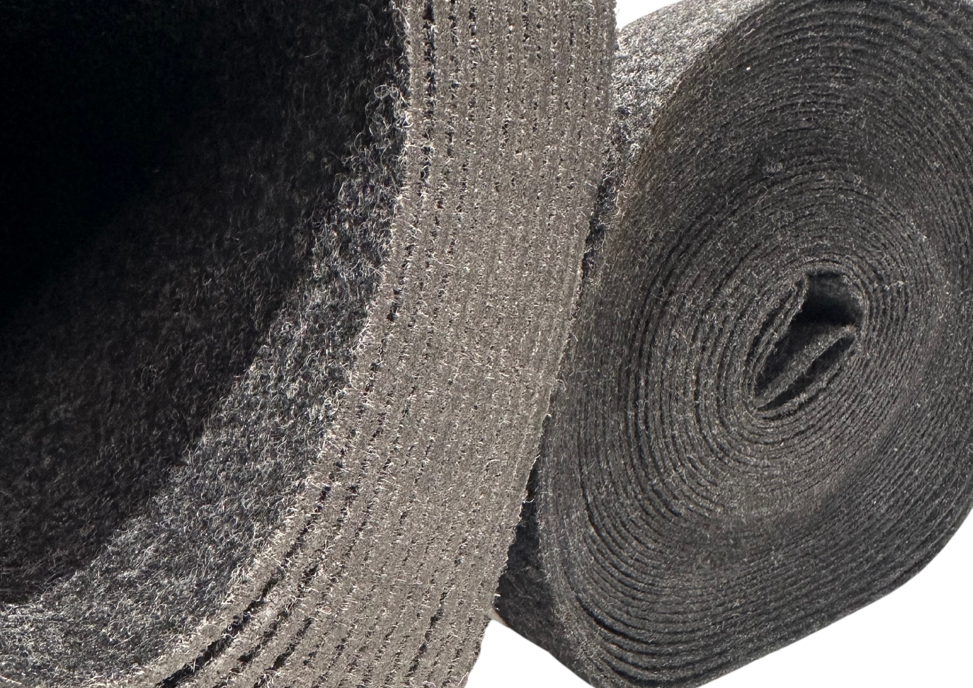 Absorberende filt membran er genbrugt messetæppe