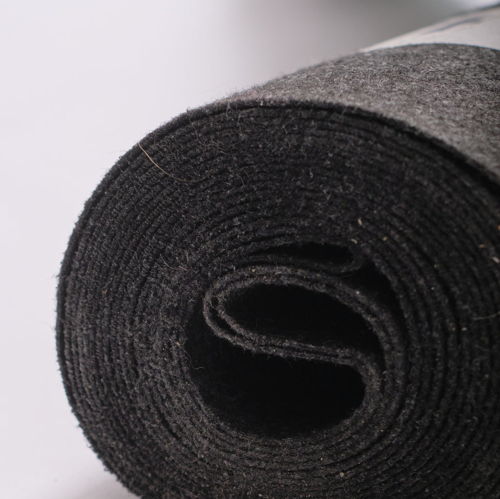 Genbrugs gulvfilt 2mm til afdækning af gulv under byggeri