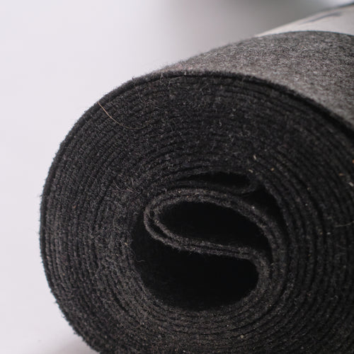 Genbrugs gulvfilt 2mm til afdækning af gulv under byggeri